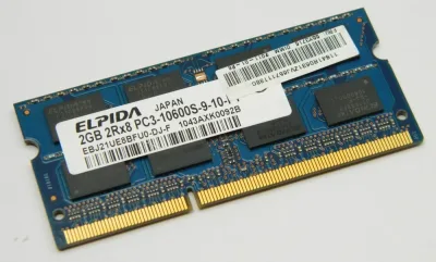 EBJ20UF8BCF0-DJ-F - Elpida 2GB DDR3-1333MHz PC3-10600 non-ECC Unbuffered CL9 240-Pin DIMM 1.35V Low Voltage Single Rank Memory Module