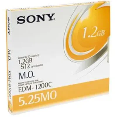 EDM1200 - Sony EDM1200 Magneto Optical Media - 1.20 GB - 5.25