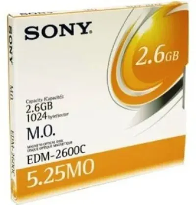 EDM2600CWW - Sony 5.25 Magneto Optical Media - Rewritable - 2.6GB - 4x