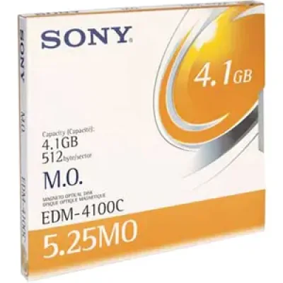 EDM4100 - Sony EDM4100 Magneto Optical Media - 4.10 GB - 5.25 - 8x