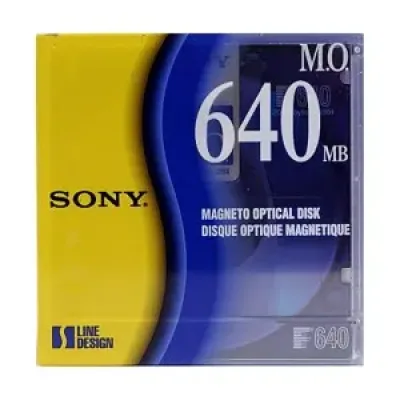 EDM640 - Sony 3.5 Rewritable Magneto Optical Media - Rewritable - 640MB - 3.5