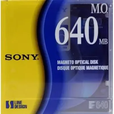 EDM640C2 - Sony 3.5 Magneto Optical Media - Rewritable - 640MB - 3.5