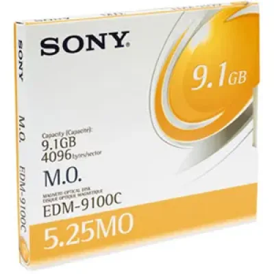 EDM9100 - Sony EDM9100 Magneto Optical Media - 9.10 GB - 5.25 - 14x