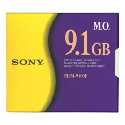 EDM9100B - Sony 5.25 Magneto Optical Media - Rewritable - 9.1GB - 14x