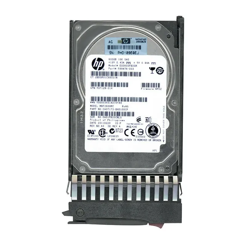 EG0600FBDSR - HP 600GB 10000RPM SAS 6GB/s Hot-Pluggable Dual Port 2.5-inch Hard Drive