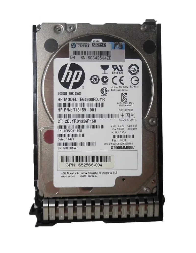 EG0900FCHHV - HP 900GB 10000RPM SAS 6Gbps Dual Port Hot Swap 2.5-inch Hard Drive
