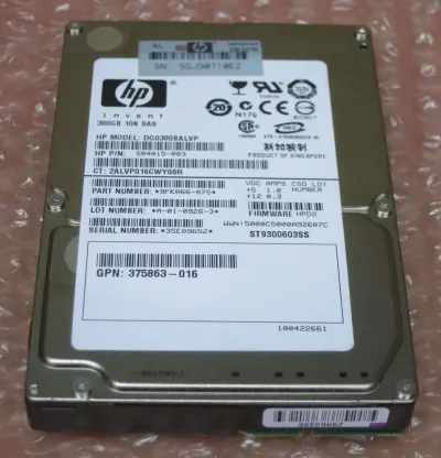 EM174A - HP 300GB 15000RPM SAS 3GB/s Hot-Pluggable Single Port 3.5-inch Hard Drive