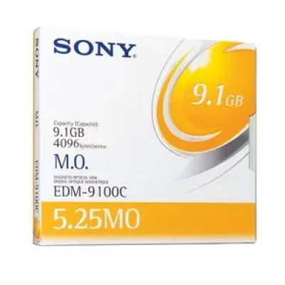EM19100CWW - Sony 5.25 Magneto Optical Media - Rewritable - 9.1MB - 5.25 - 14x