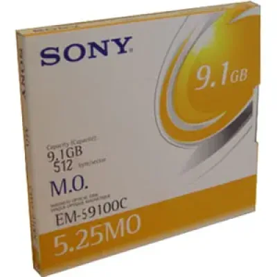 EM59100CWW - Sony 5.25 Magneto Optical Media - Rewritable - 9.1GB - 14x