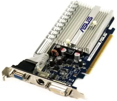 EN8400GS - Asus Nvidia Geforce 8400GS 512MB DDR2 64-Bit PCI Express 2.0 x16 VGA/ DVI/ HDMI Low Profile Video Graphics Card