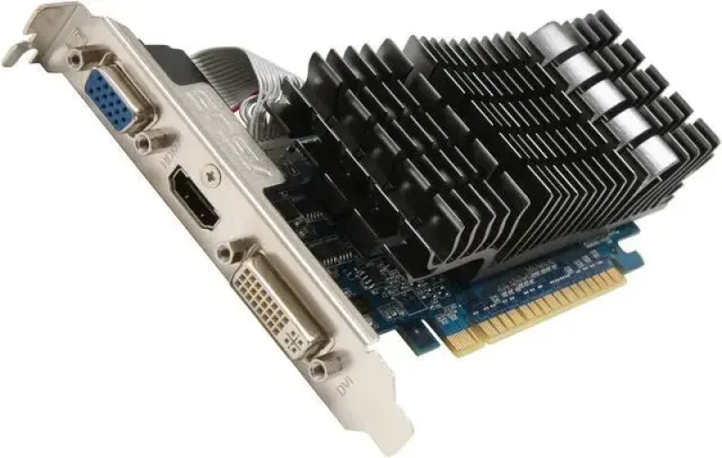ASUS ENGT520SILENT/DI/1GD Nvidia GeForce GT520 Silent 1GB DDR3 64-bit PCI Express DVI/ HDMI Video Graphics Card