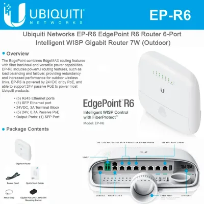 EP-R6 - Ubiquiti EdgePoint WISP Gigabit Router