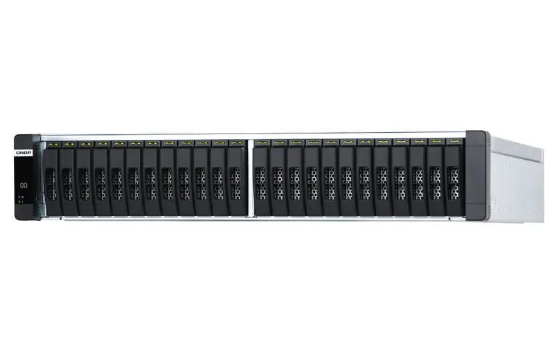 ES2486DC-2142IT-128G - QNAP ES2486DC - NAS server - 24 bays - rack-mountable - SAS 12Gb/s - RAM 128 GB - Gigabit Ethernet / 10 Gigabit Ethernet - iSCSI support - 2U