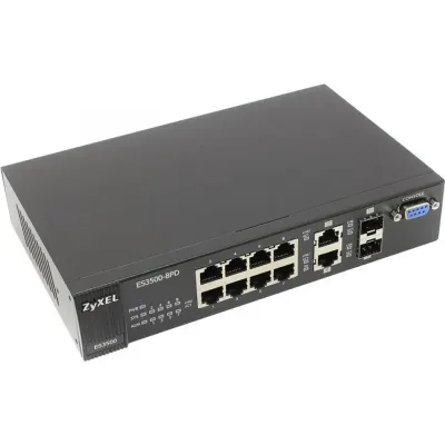 ES3500-8PD - ZyXEL 8-Port FE L2 Switch with GbE Uplink
