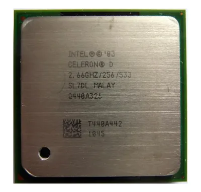 ESL7DL - Gateway 2.66GHz 533MHz FSB 256KB L2 Cache Socket PPGA478 Intel Celeron D 330 1-Core Processor