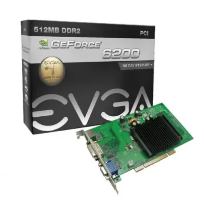 EV106200LE3P - EVGA GeForce 6200 256MB GDDR2 PCI DVI/ S-Video Out Video Graphics Card
