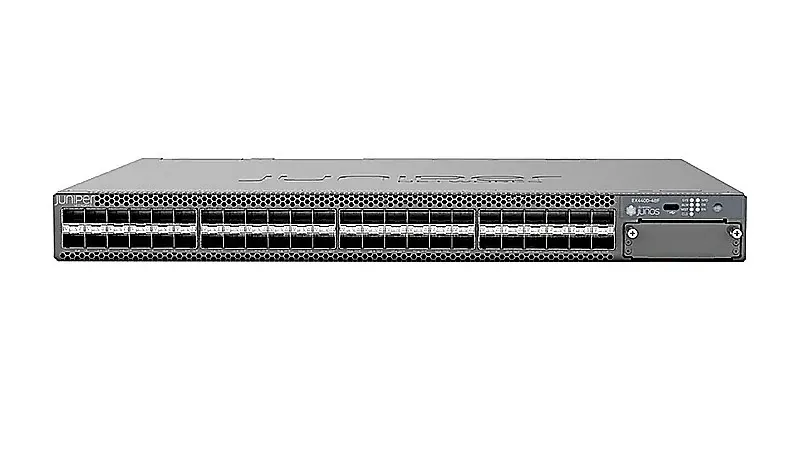 Juniper EX4400-48F-AFI EX4400 Series EX4400-48F 12 x SFP+ Ports 10000Base-X + 36 x SFP Ports 1000Base-X + 4 x SFP28 25GbE Ports + 2 x 100GbE Ports Layer 3 Managed 1U Rack-mountable Gigabit Ethernet Ne