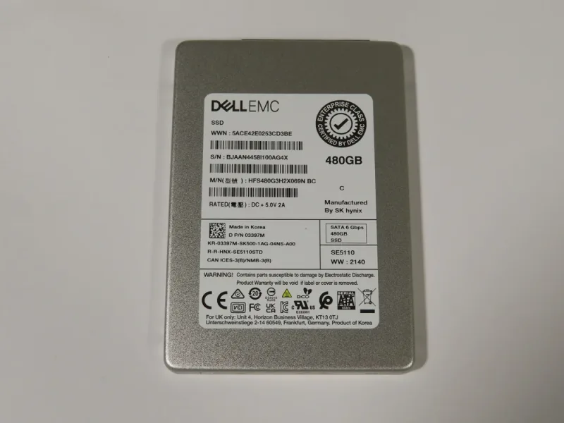 F0W95AA - HP / Samsung 480GB SATA Solid State Drive