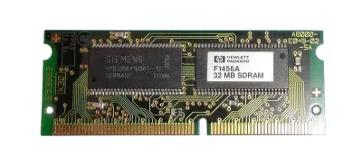 F1456A - HP 32MB 66MHz PC66 non-ECC Unbuffered CL2 144-pin SoDimm Memory Module
