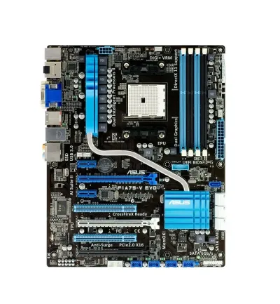 F1A75-V EVO - Asus Desktop Motherboard AMD Socket FM1 ATX 1 x Processor Support 64GB DDR3 SDRAM Maximum RAM CrossFireX Support Serial ATA/600 Yes Controller Yes 3 x PCIe x16 Slot 4 x USB 3.0 Port Yes