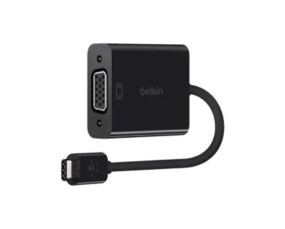 F2CU037BTBLK - Belkin USB / VGA Video Adapter Type C USB HD-15 VGA Black