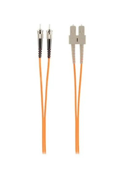 F2F40207-01M - Belkin Fiber Optic Duplex Patch Cable ST Male SC Male 3.28ft