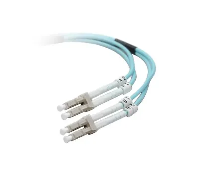 F2F402LL-10M-G - Belkin 10 Gig Aqua Patch Cable LC Multimode (Male) LC Multimode (Male) 33ft Fiber Optic 50 / 125 Aqua