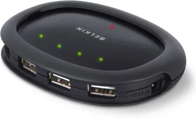 F5U233-APL - Belkin Hi-Speed USB 2.0 4-Port Hub 4 x USB 2.0 USB Downstream External