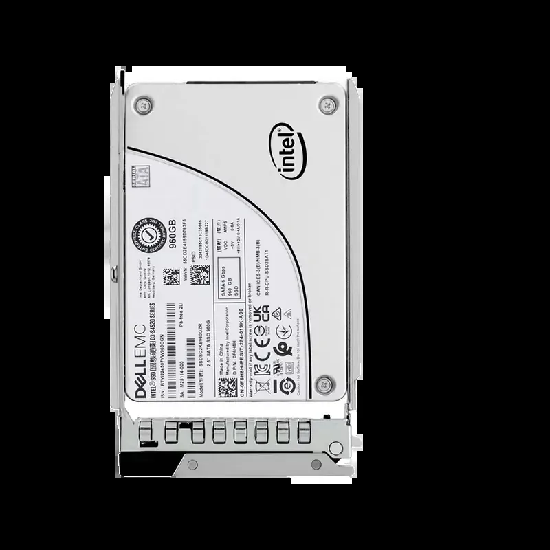 Dell F6H8H 960GB Hot-Pluggable SATA 6Gb/s Mixed Use Triple-Level Cell SFF 2.5-Inch Solid State Drive With Tray For 14g/15g/16g PowerEdge Server