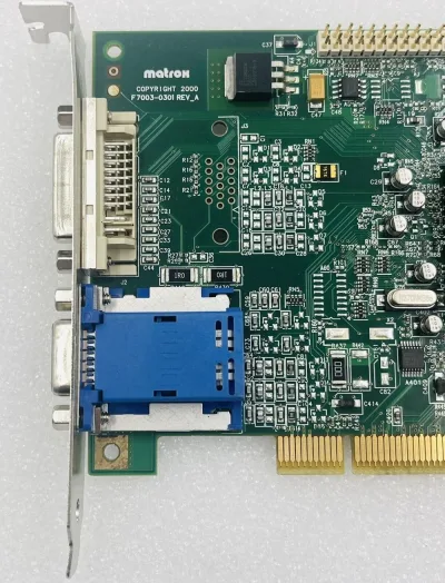 F7003-0301-2 - Matrox Graphics Millennium G450 32MB AGP DVI Dual Output PCI Video Graphics Card