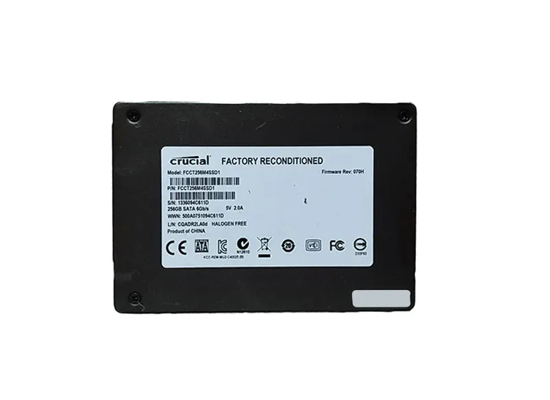 FCCT256M4SSD1 - Crucial Technology 256GB SATA 6Gb/s 2.5-inch Solid State SSD