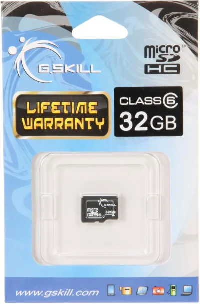 FF-TSDG32GN-C6 - G.Skill 32GB Class 6 microSDHC Flash Memory Card