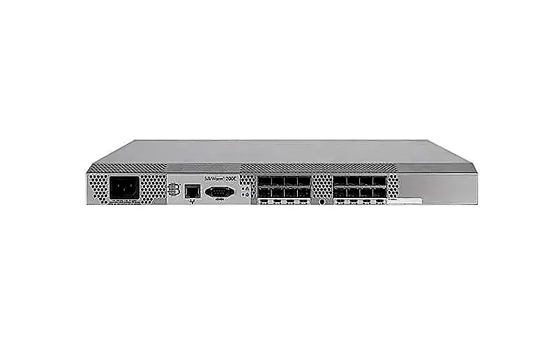 Dell FJ787 Dell 0FJ787 / FJ787 SilkWorm 200E 16 x Ports + 4 x Gigabit Ethernet Ports Managed 1U Rack-mountable Fibre Channel Network Switch. In Stock