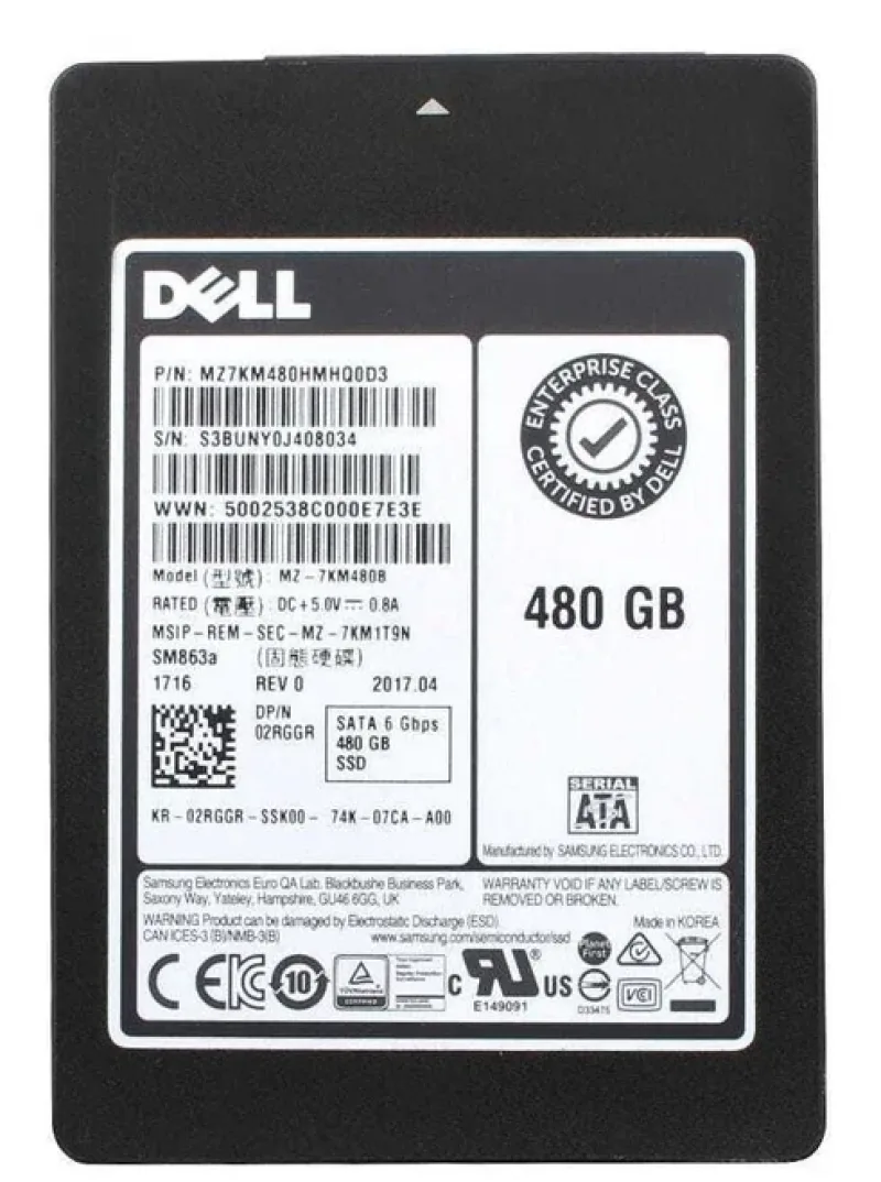 FMDYD - Dell 256GB 6Gb/s SATA 2.5-inch MLC Solid State Drive for Latitude E6520