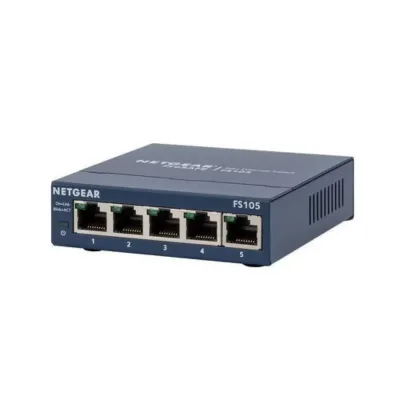 FS105 - NetGear ProSafe 5-Ports 10/100Base-TX LAN Desktop Ethernet Switch