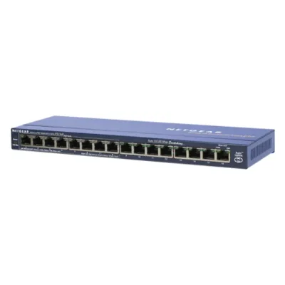 FS116P - Netgear ProSafe 16-Port Switch with 8-Port PoE 16 x 10/100Base-TX LAN Ethernet Switch