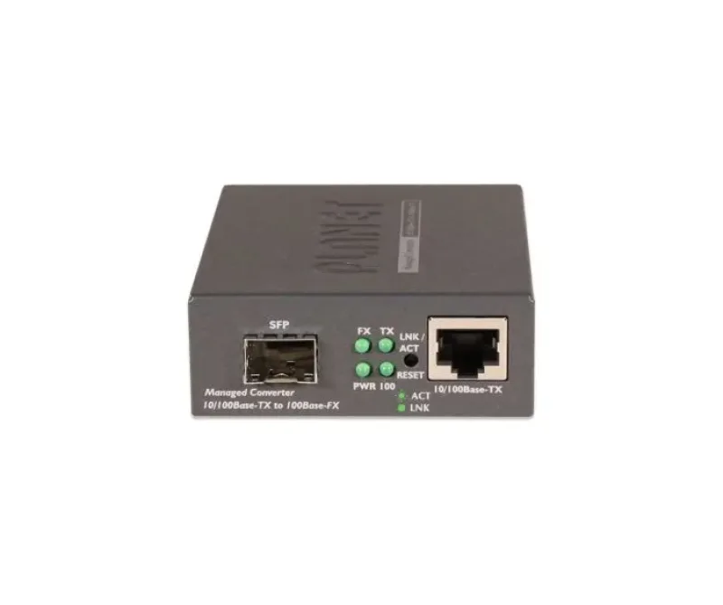 FT-905A - Planet 10/100Base-TX to 100Base-FX (SFP) 60km LC Connector Web Smart Media Converter