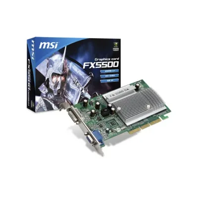 FX5500-PCI-256 - NVIDIA Nvidia GeForce FX5500 256MB DDR PCI DVI/VGA Video Graphics Card W/tv Out