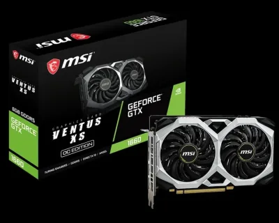 G1660TVXS6C MSI NVIDIA GeForce GTX 1660 Ti VENTUS XS OC 6GB GDDR6 HDMI/3DisplayPort PCI-Express Video Card