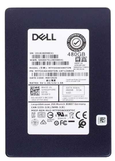 G295T - Dell 128GB 3Gb/s SATA 2.5-inch MLC Solid State Drive