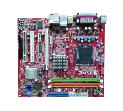 G31M-F - MSI Desktop Board Core 2 Quad, Core 2 Duo, Pentium 4, Pentium D, Celeron-D Intel G31 Socket T 1066MHz, 800MHz, 533MHz FSB 4GB DDR2 SDRAM 800MHz, 667MHz