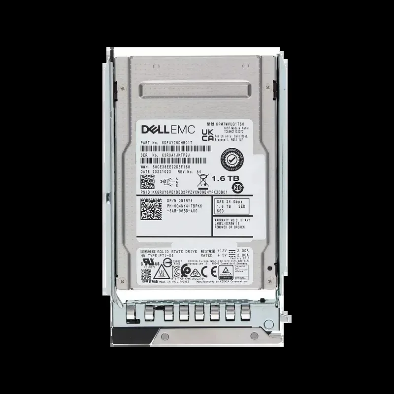 Dell G4NY4 1.6TB SAS 24Gb/s Mixed Use Hot-Pluggable SED 2.5-Inch 3DWPD Solid State Drive