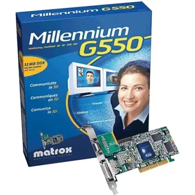 G55MDDLP32DBDF - Matrox Millennium G550 32MB DDR PCI Video Graphics Card