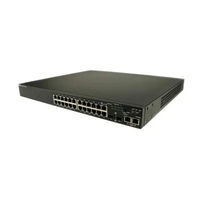 G636F - Dell PowerConnect 3524P 24 x Ports 10/100Base-T PoE + 2 x Ports Shared SFP + 2 x Ports 10/100/1000Base-T Fast Ethernet Manageable Stackable Ethernet Switch