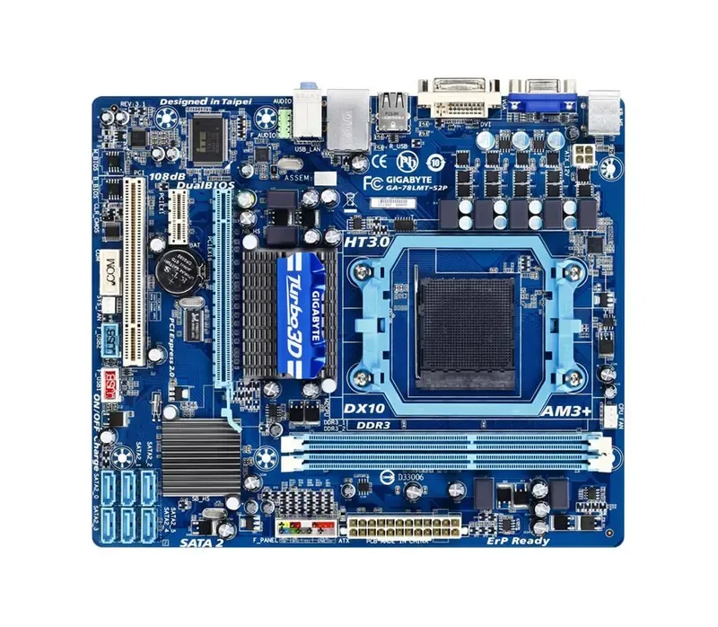 GA-78LMT-S2P - Gigabyte Motherboard Rev.5.1 AMD 760G AM3+ AM3 DDR3 Micro ATX