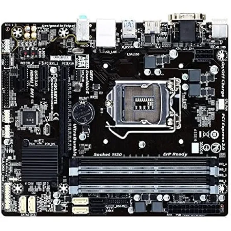 GA-B85M-DS3H - Gigabyte LGA 1150 Intel B85 HDMI SATA 6Gb/s USB 3.0 Micro ATX Intel Micro ATX DDR3 1600 Motherboard