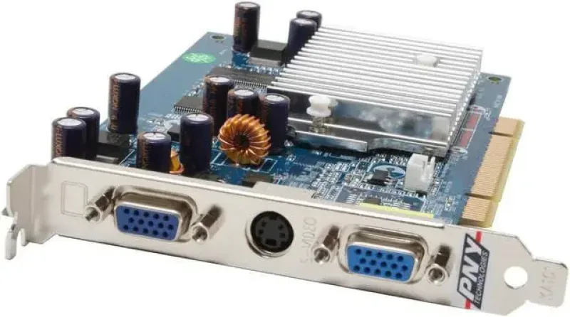 PNY GF05200PUD25G/OTC4AJ GeForce Fx5200 256MB PCI Dual VGA Video Graphics Card