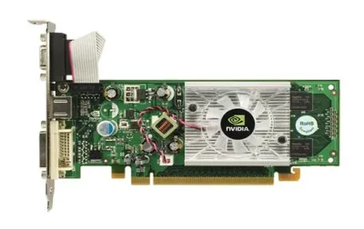 GJ120AT - HP Nvidia GeForce 8400 GS 256MB 64-Bit Dual VGA (DMS-59) PCI Express x1 Video Graphics Card