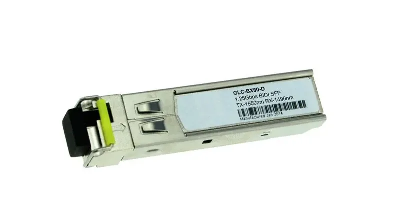 Cisco GLC-BX80-D-I Single-mode 1Gbps 1000Base-BX-D Fiber 80km 1570nmTX/1490nmRX LC Connector SFP Transceiver Module