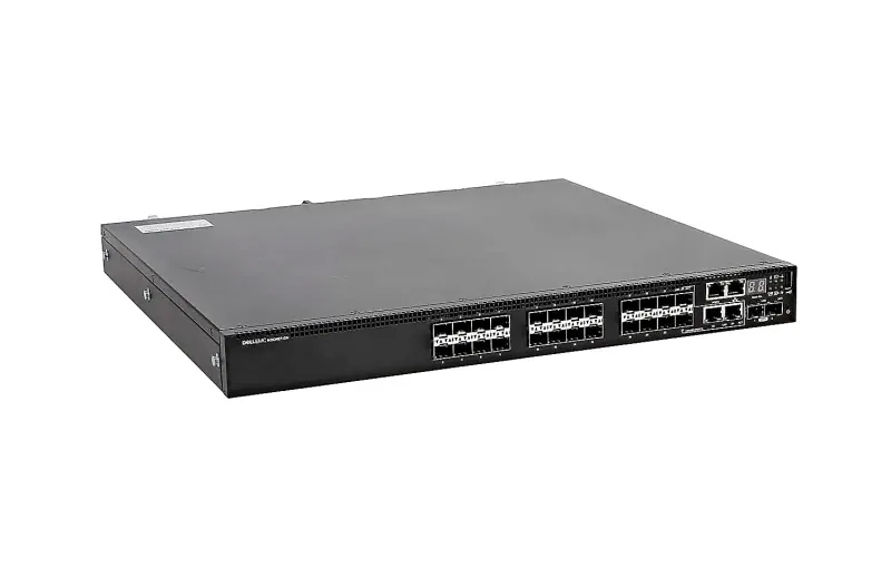 Dell GNRH8 Dell EMC GNRH8 N3024P 24-Ports PoE+ 10/100/1000Base-T RJ-45 2-Ports SFP+ 2-Ports Combo SFP Layer 3 Managed Rack-mountable GbE Network Switch
